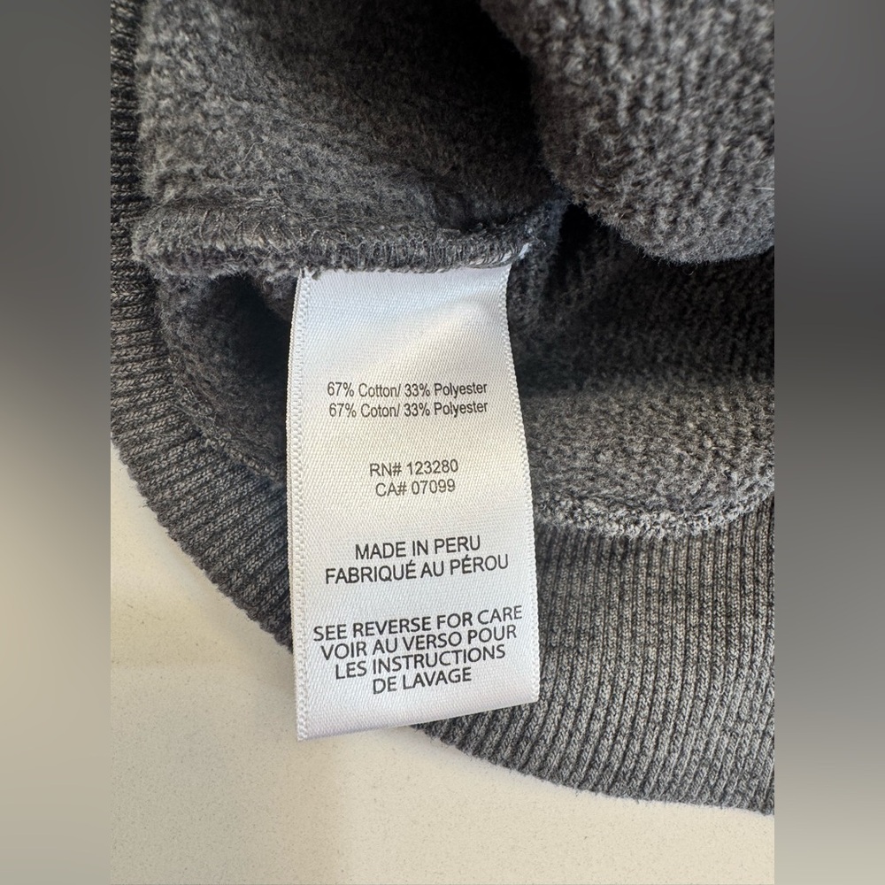 Travis Mathew Sweatshirt Mens Size Medium Gray Mock Neck Henley Pockets Golf - Picture 5 of 8